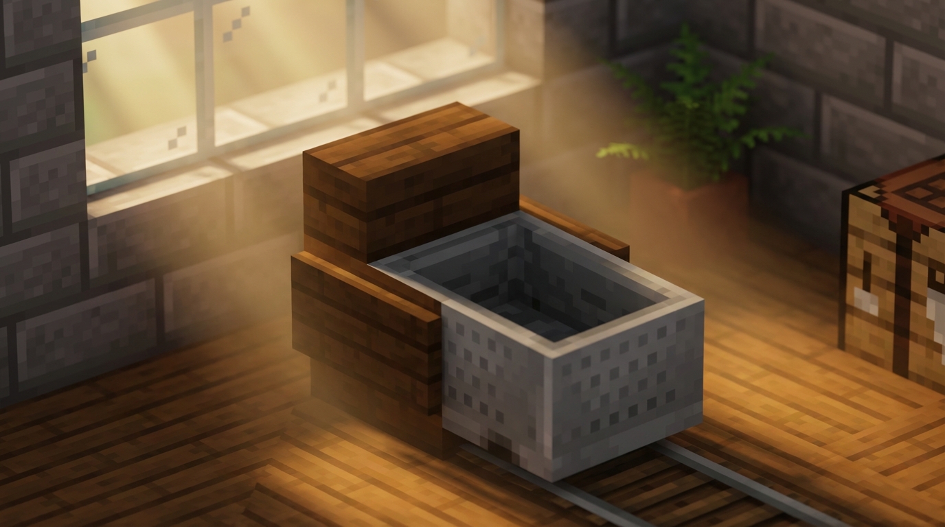 How To Use Minecraft Furniture Glitches For Pro Designs Build Functional Chairs Using Minecart Glitches