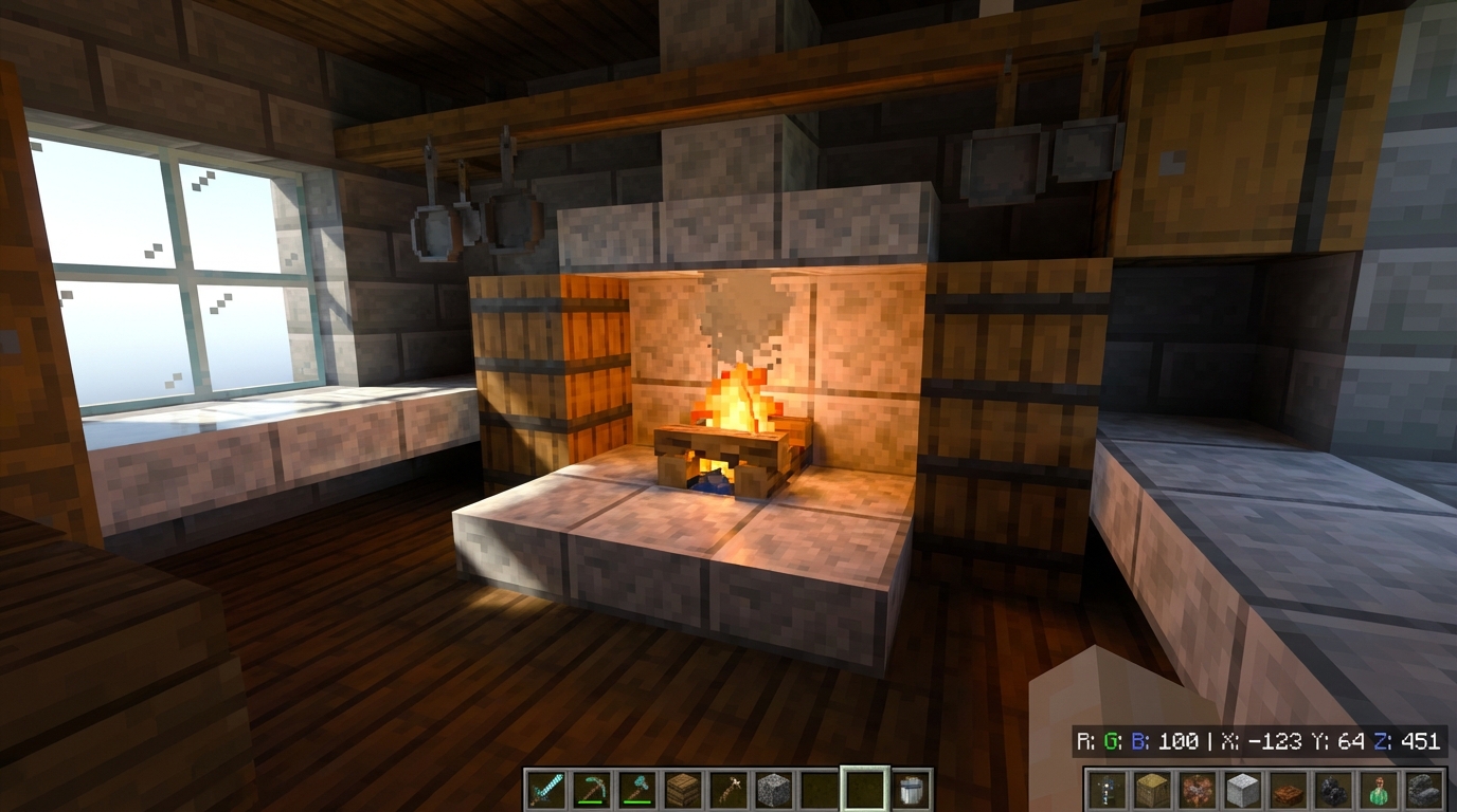 Functional Kitchen Builds With Campfires and Barrels