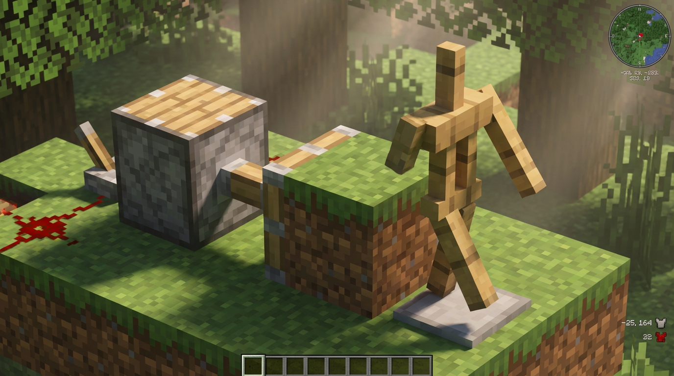 Using Pistons To Create Realistic Dioramas