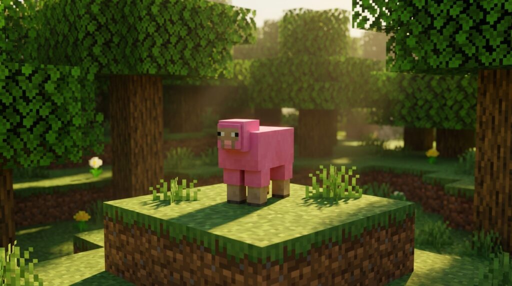 discover the rarest pink sheep seeds in minecraft 1771672030617