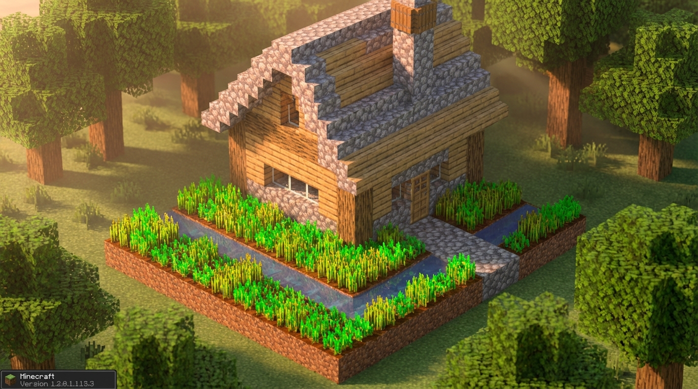 Simple Starter Base Designs For Your First Night Expanding Into L-Shaped Farm Additions