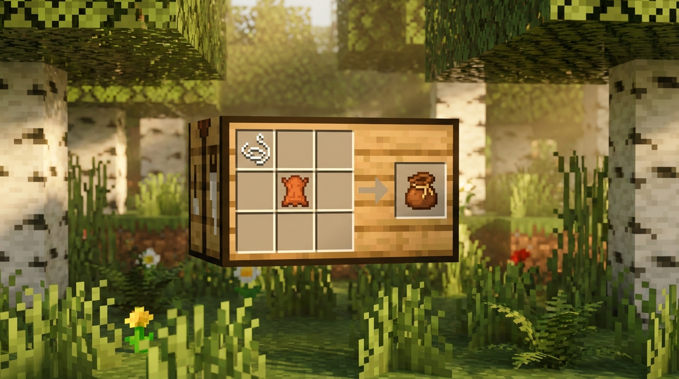 How To Use The Minecraft Bundle Crafting Recipe