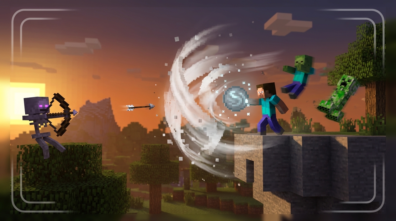 Knocking Back Mobs And Deflecting Projectiles