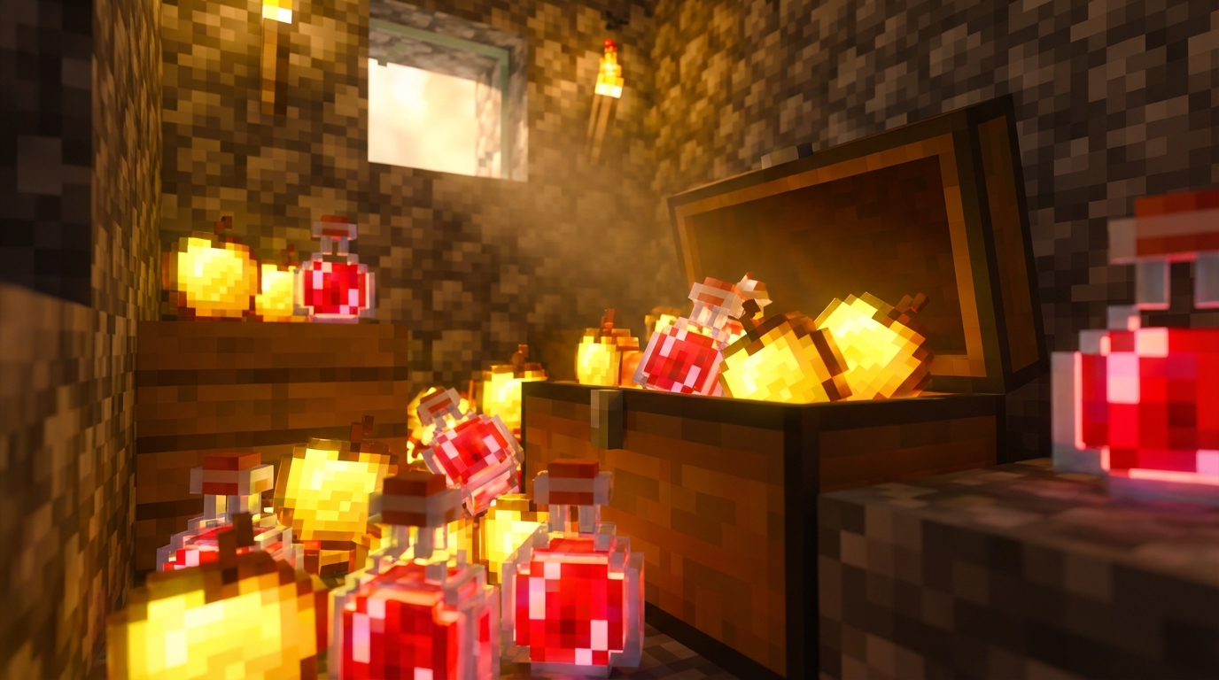 Stockpile Golden Apples And Potions