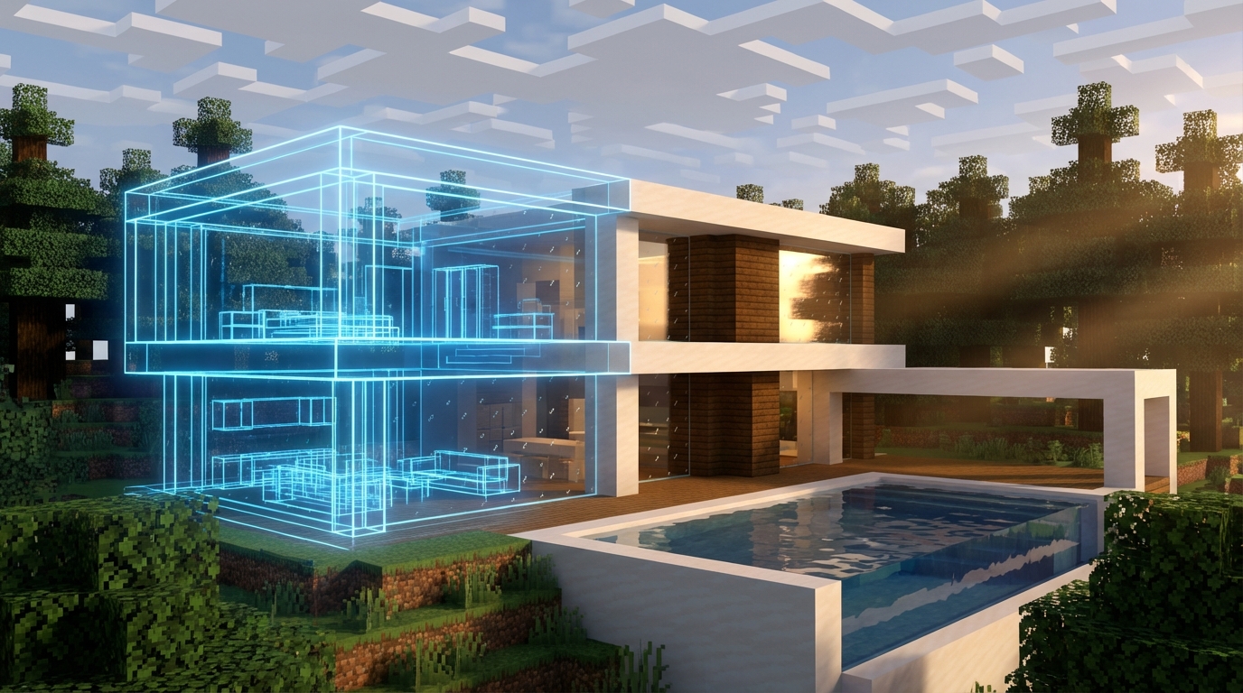 How to Build Modern House Blueprints in Minecraft How to Build Modern House Blueprints in Minecraft