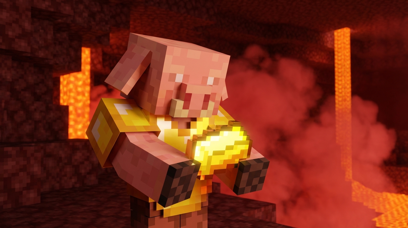 How To Trade Gold Ingots With Piglins