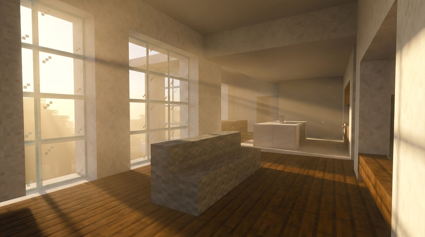 Planning Open Concept Minecraft Interiors