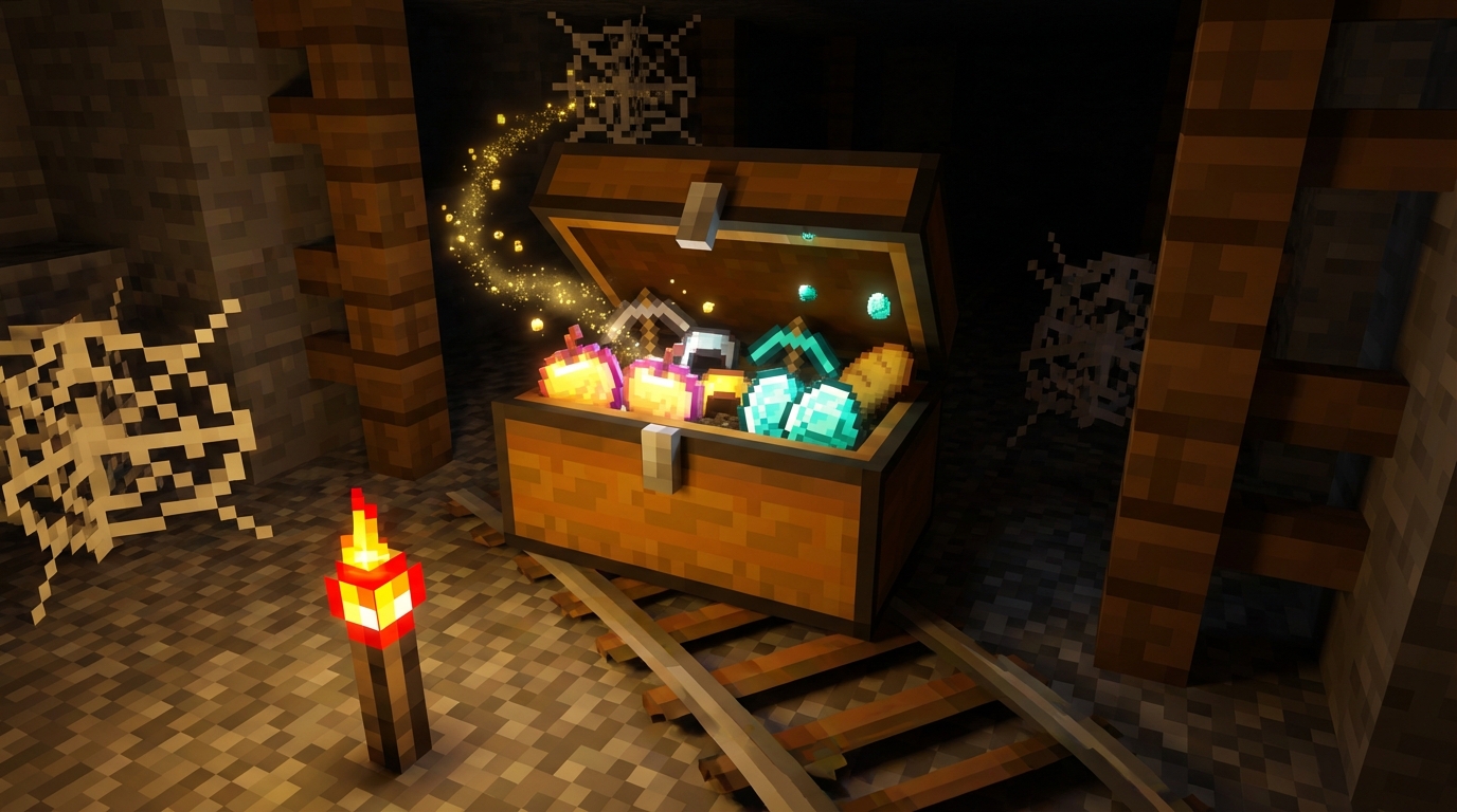 The Best Abandoned Mineshaft Loot You Can Find In Minecraft The Best Abandoned Mineshaft Loot You Can Find In Minecraft