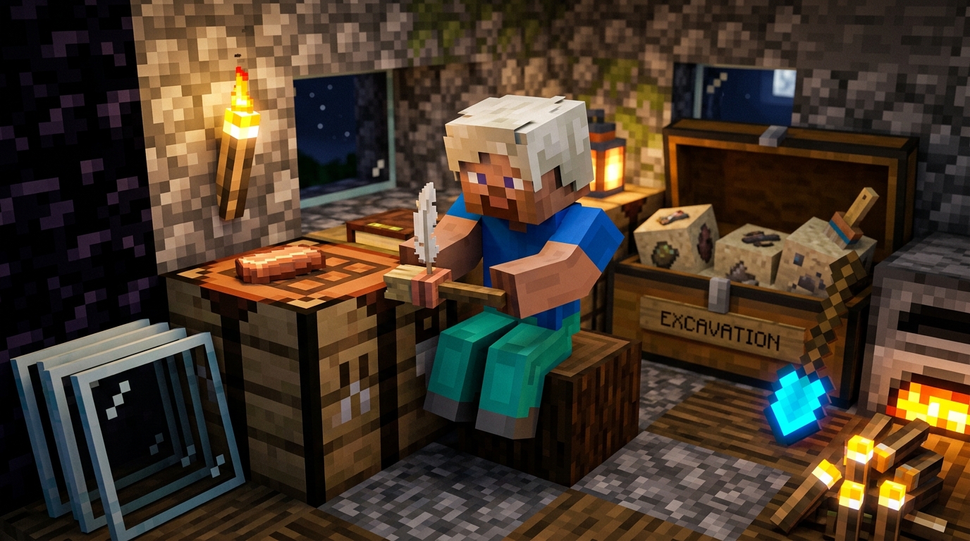 Ultimate Minecraft Trail Ruins Archaeology And Digging Guide Crafting Brushes And Essential Excavation Supplies