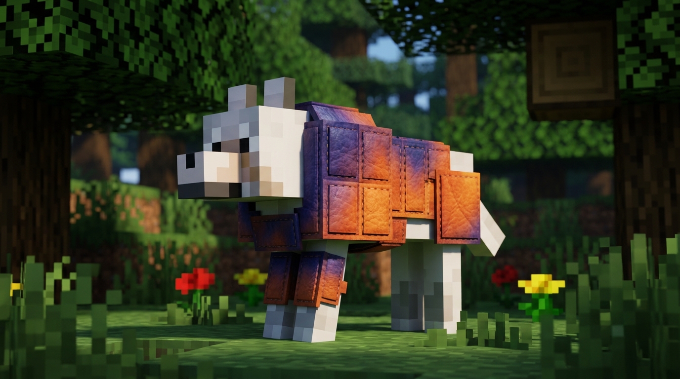 How To Use Wolf Armor Dye Recipes For Your Minecraft Pets Creating Unique Blended Wolf Armor Color Combinations