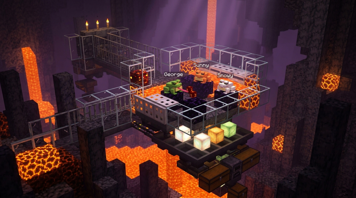 How To Build An Automatic Froglight Farm In Minecraft