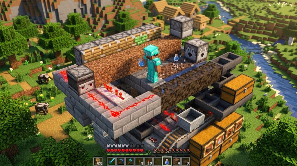 how to build an automatic infinite mud farm in min 1776592864198