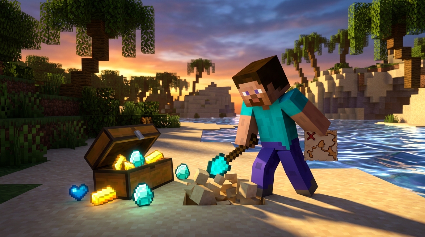 How To Find Buried Treasure Fast In Minecraft