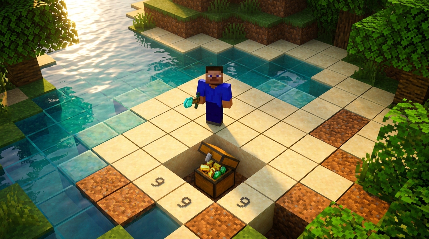 How To Find Buried Treasure Fast In Minecraft Master The Chunk Coordinate 9 9 Trick