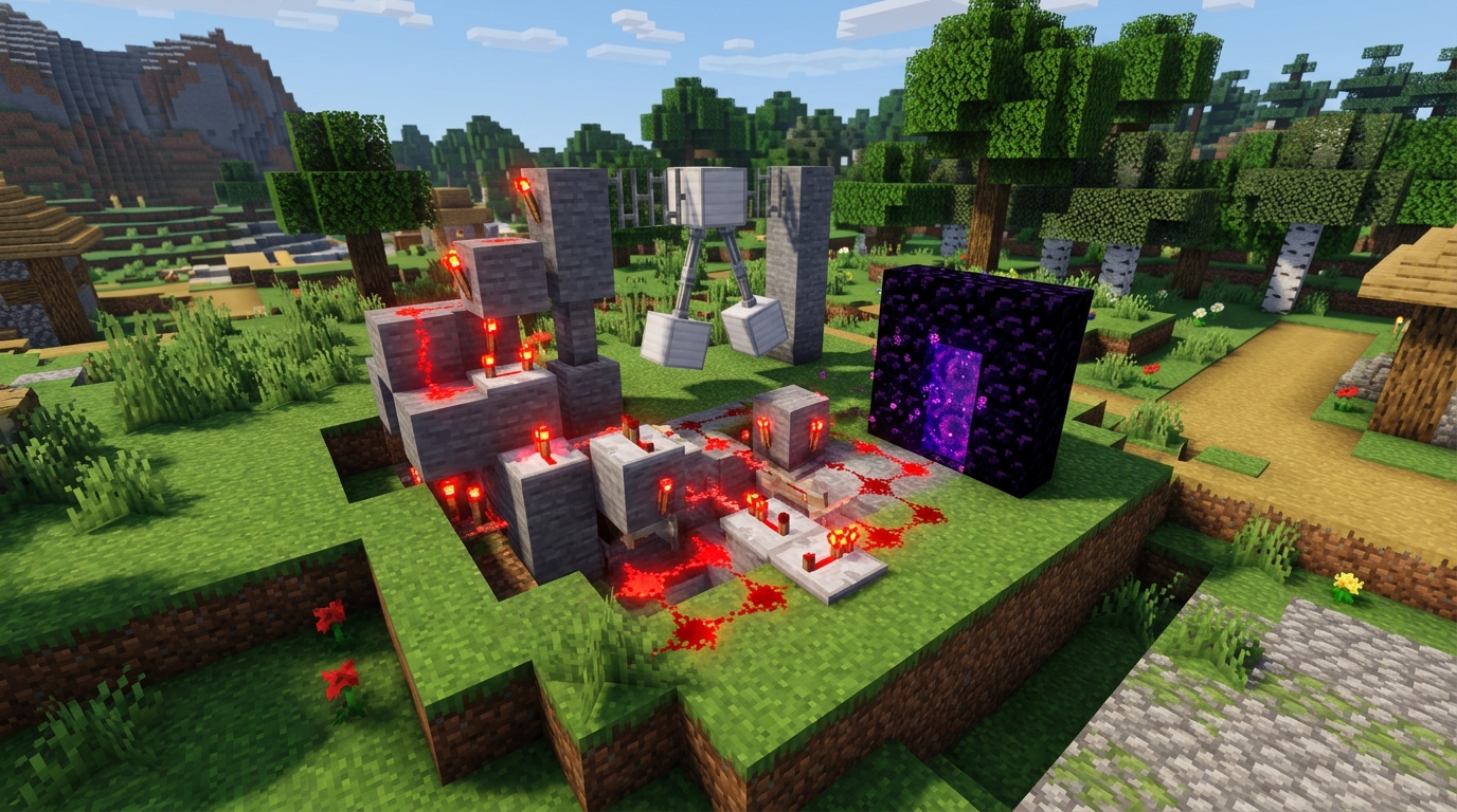 Redstone Clock Methods For Spawn Chunk Activity