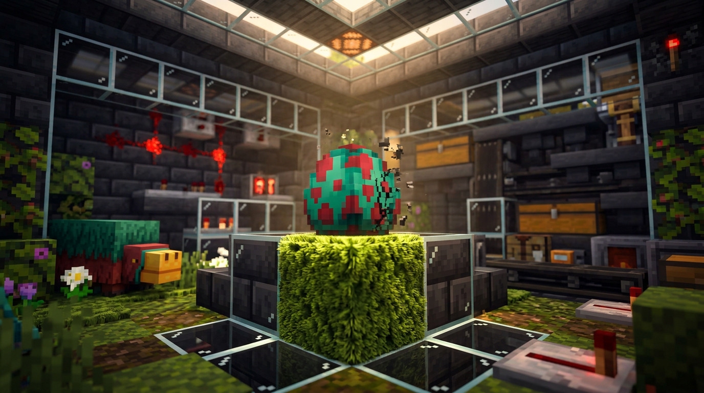 Speeding Up Hatching With Moss Blocks