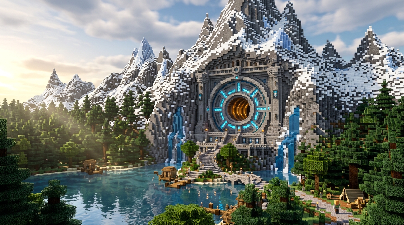 Stunning Mountain Base Entrance Ideas For Your Next Minecraft Build