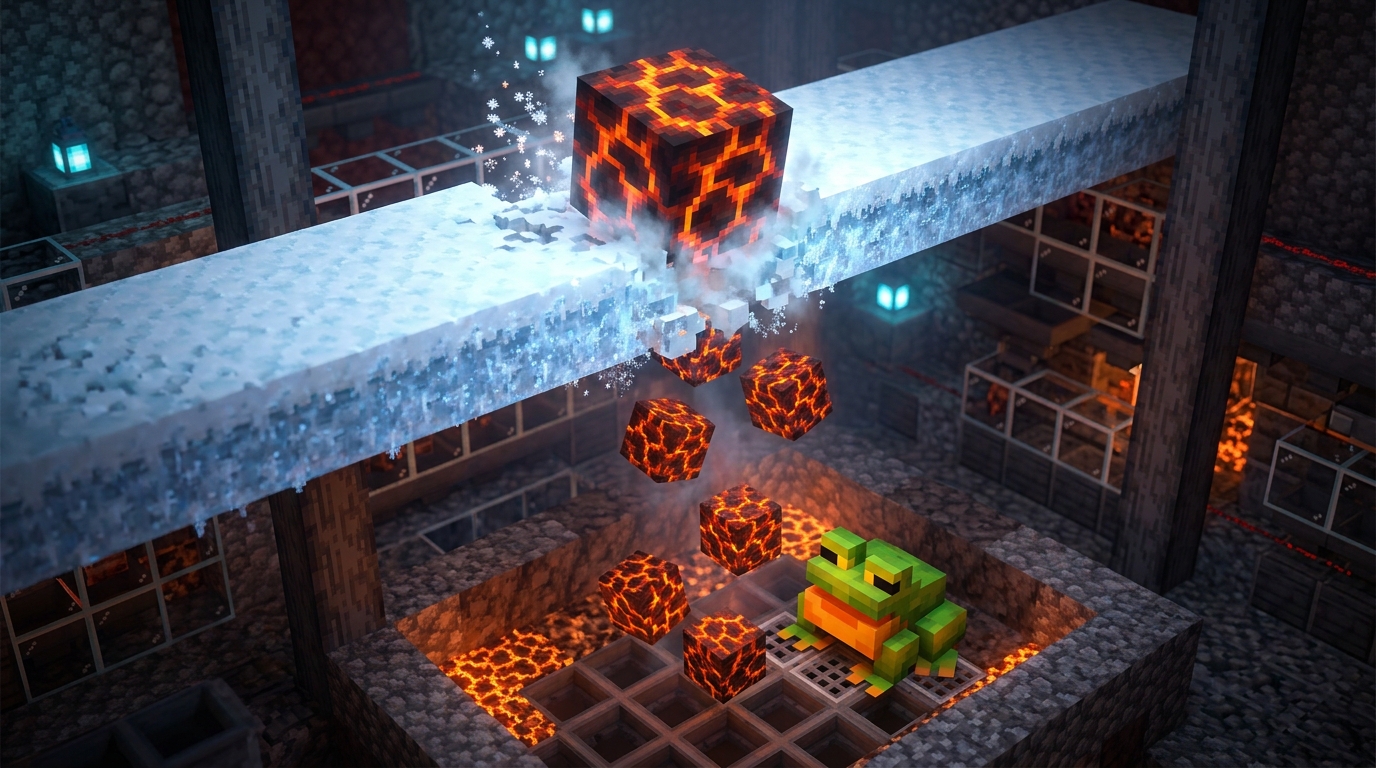 Using Powder Snow For Automatic Magma Cube Splitting