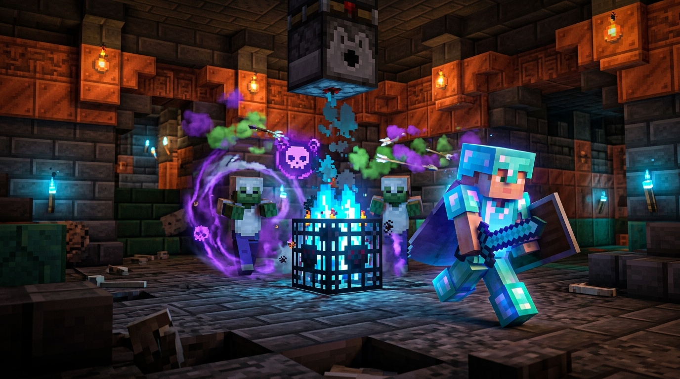 Defeating Ominous Spawners And Projectile Traps