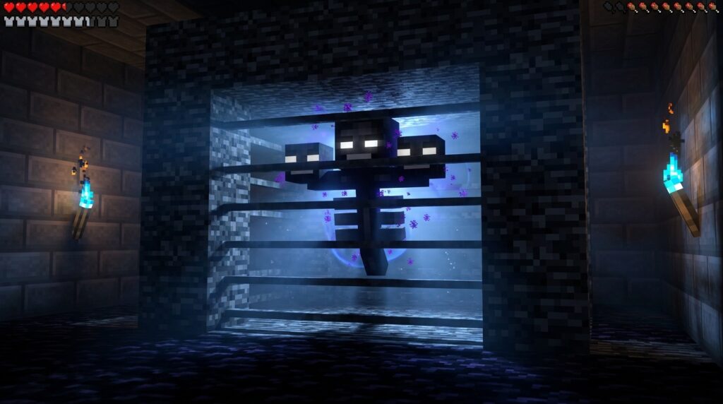 how to build a secure bedrock wither cage for easy 1778580066103