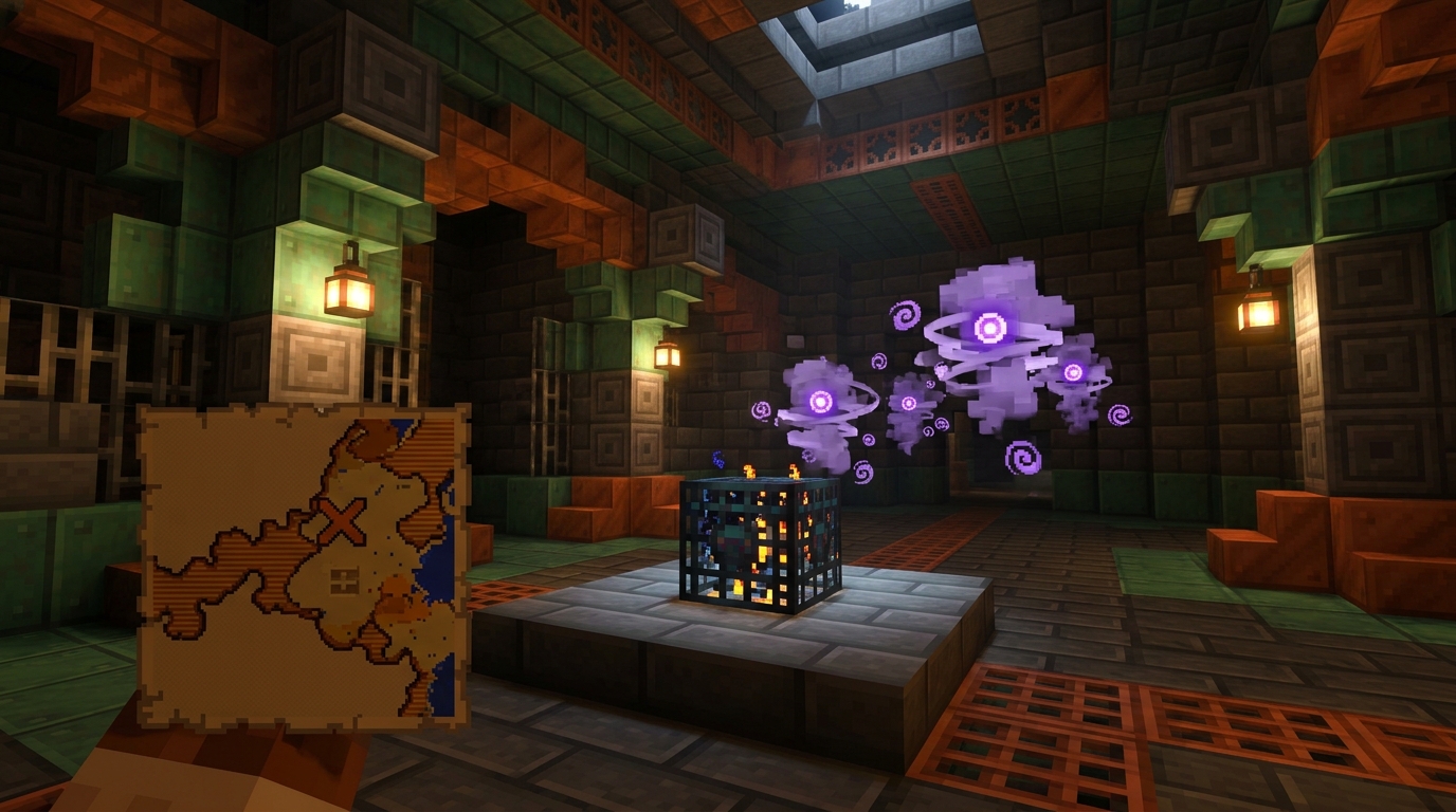 How To Find And Navigate Minecraft Trial Chambers Using Maps