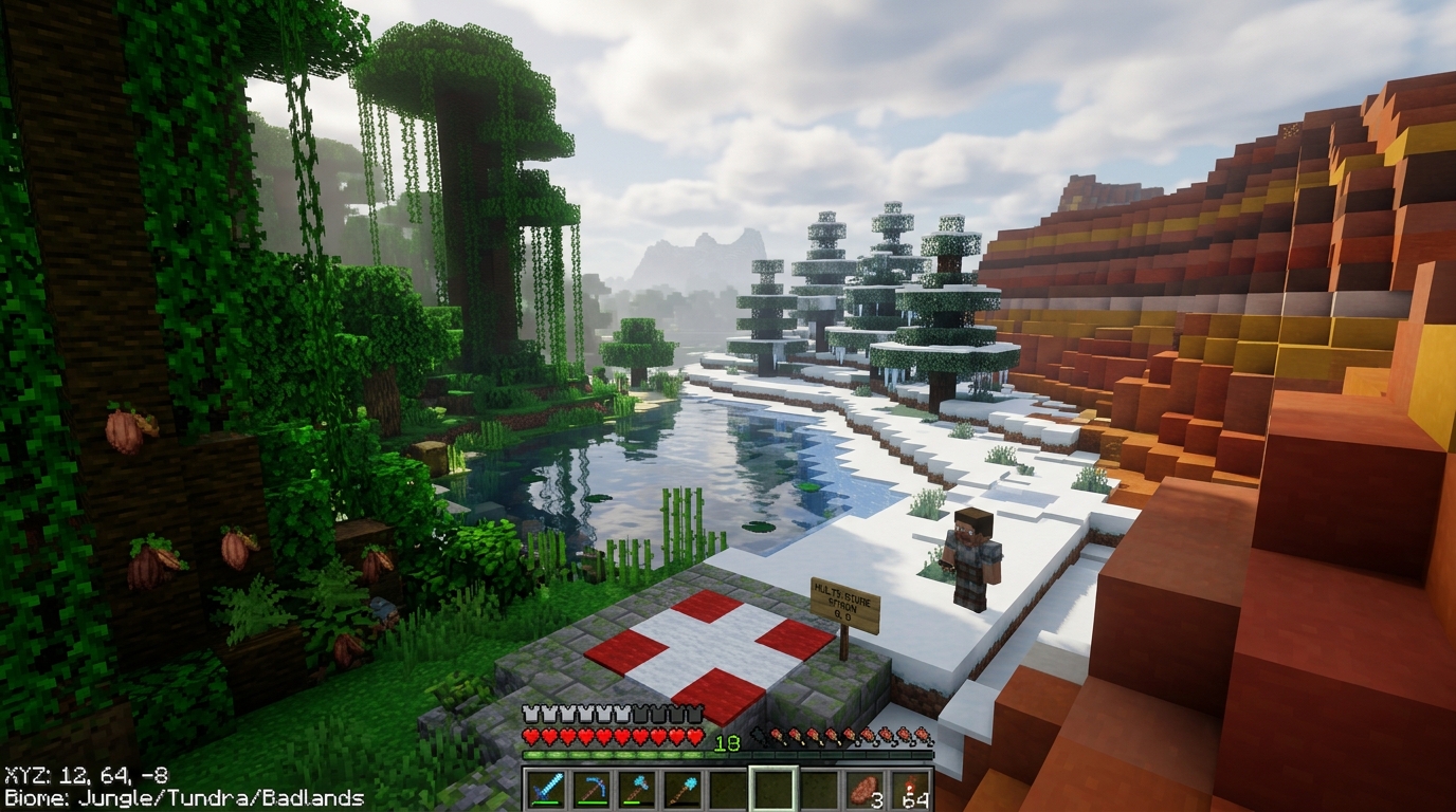 The Best Minecraft Seeds For Exploring Rare Biomes Jungle Edge And Multi Biome Spawns