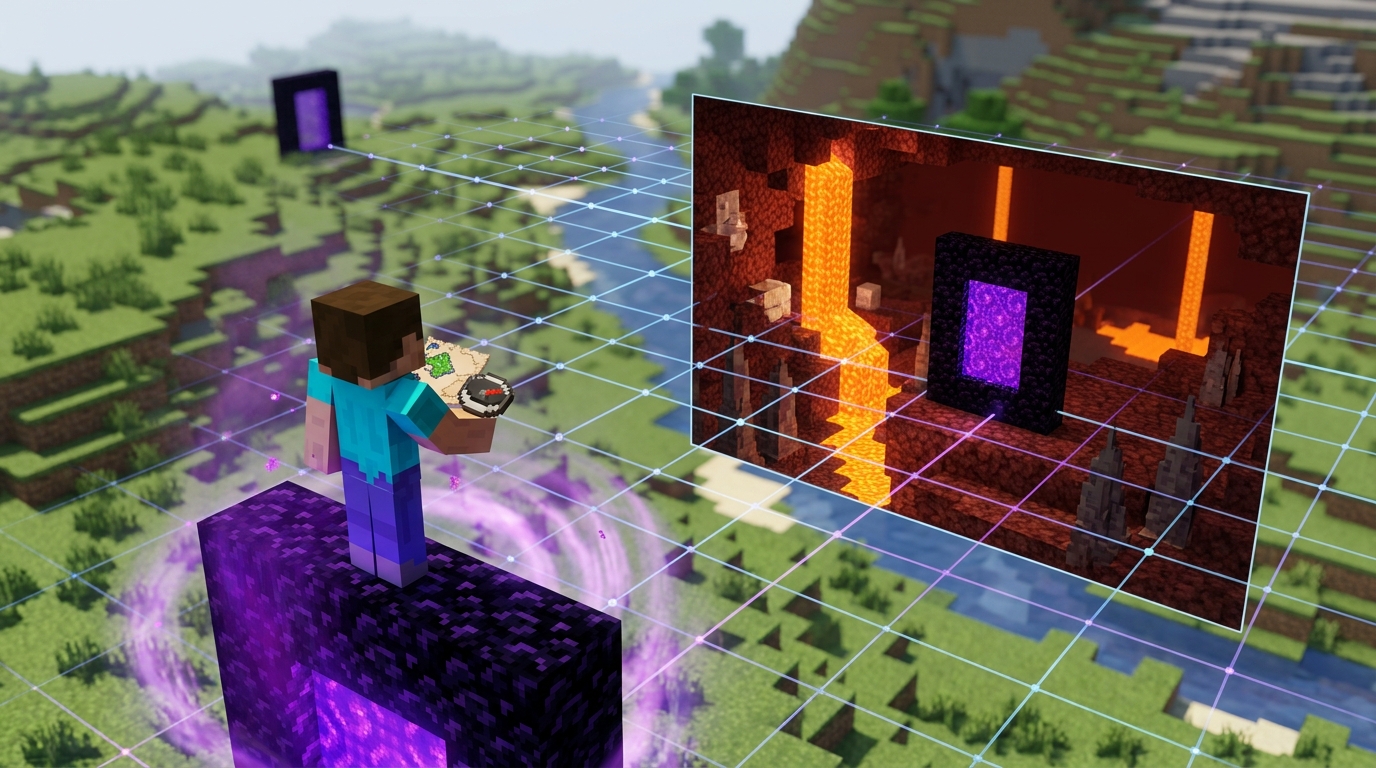 Master Your Dimensions With A Nether Portal Linking Calculator Matching Precise Coordinates For Perfect Links