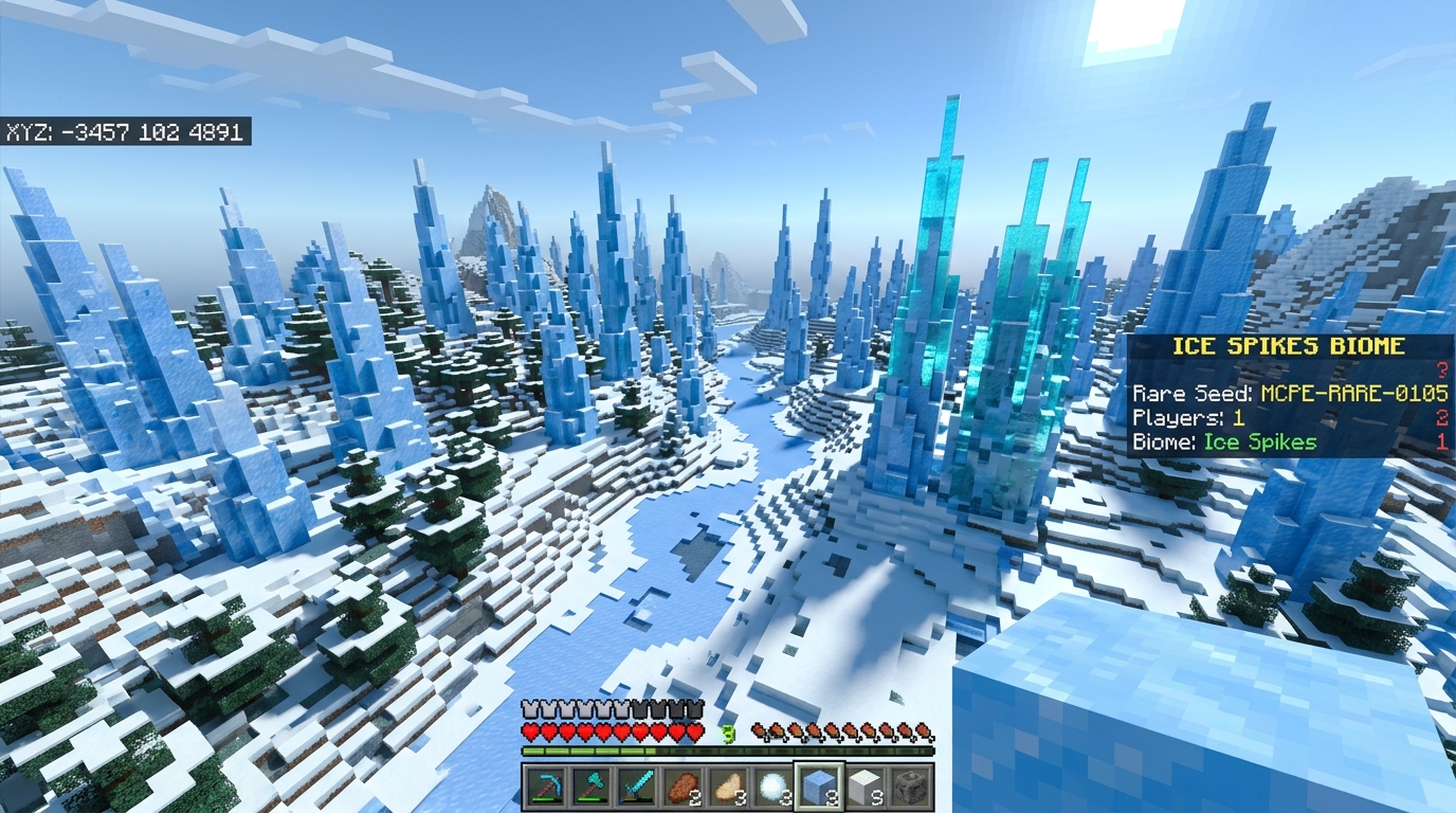 The Best Minecraft Seeds For Exploring Rare Biomes Rare Cold Biomes And Ice Spikes