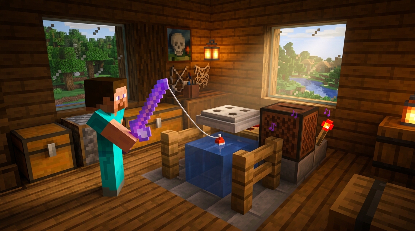 How To Build A Simple Auto Fisher In Minecraft 1.21 How To Build A Simple Auto Fisher In Minecraft 1.21