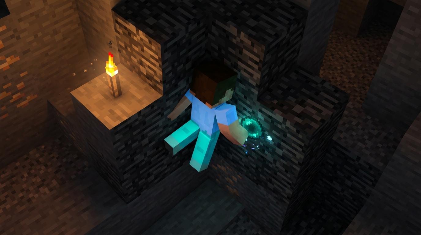 How To Use The Bedrock Wall Clip Method In Survival Minecraft How To Use The Bedrock Wall Clip Method In Survival Minecraft