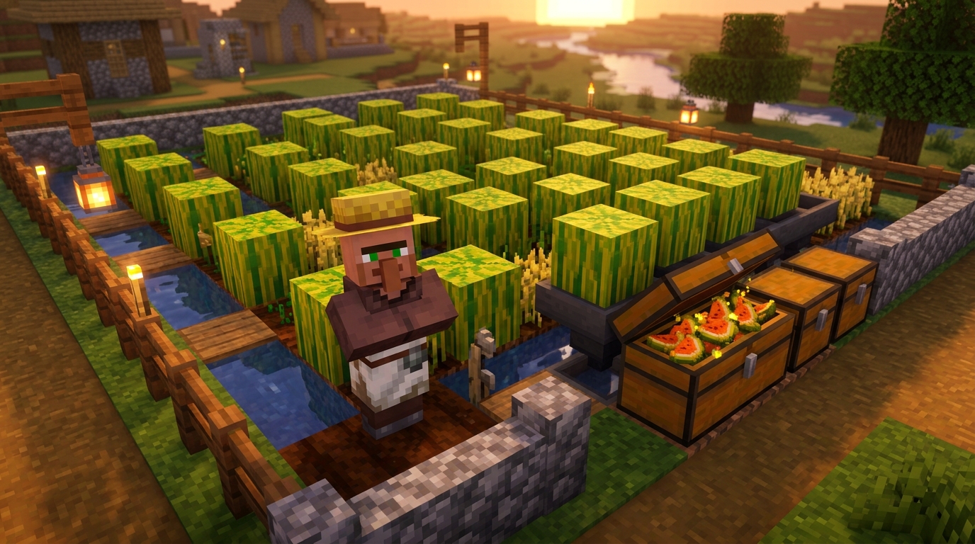Best Villager Profession Combos For Infinite Emeralds And Diamond Gear Automated Wealth With Farmers And Melon Crops