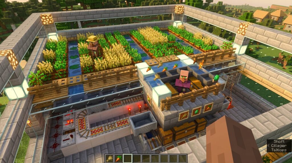 How To Build An Automatic Villager Crop Farm For Infinite Food how to build an automatic villager crop farm for i 1784368889261