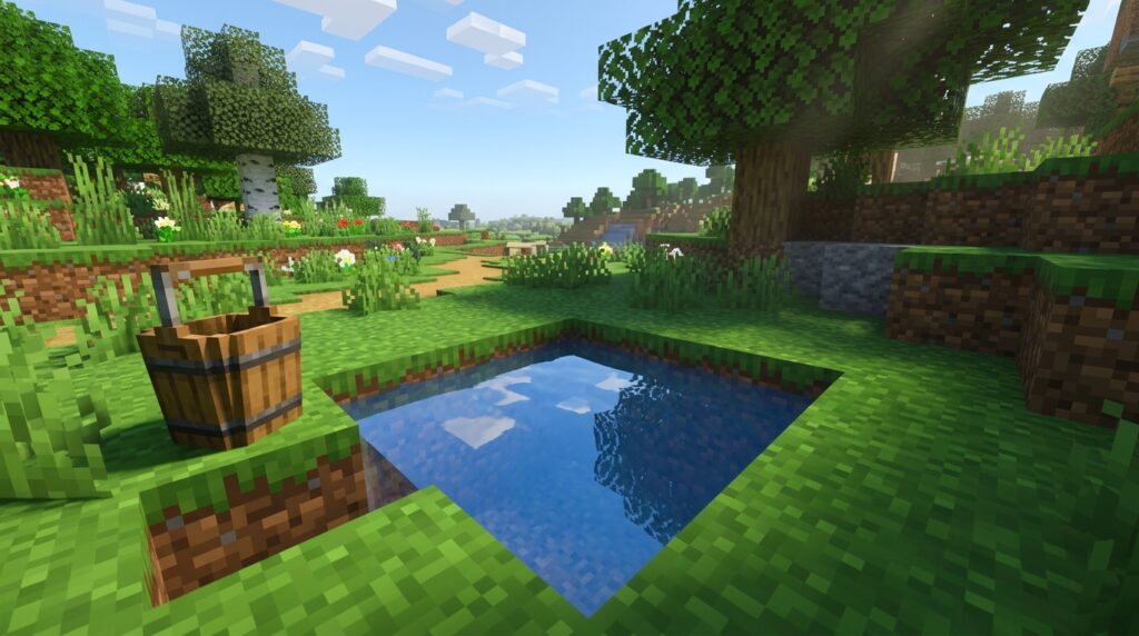 how to build an infinite water source in minecraft 1782900088075