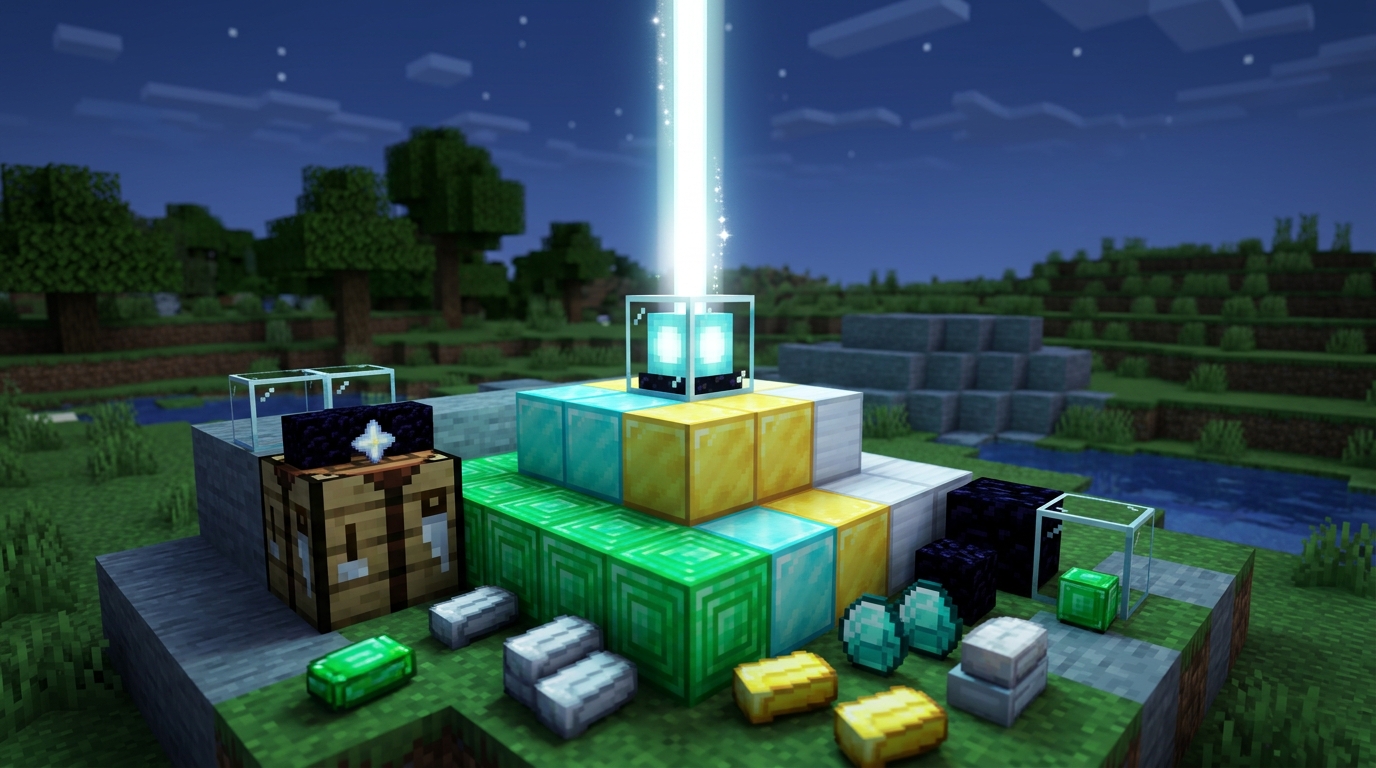 Beacon Materials And Crafting Recipe