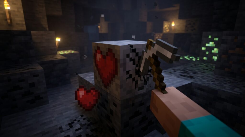 creaking heart guide find break and use it in mine 1787393082055
