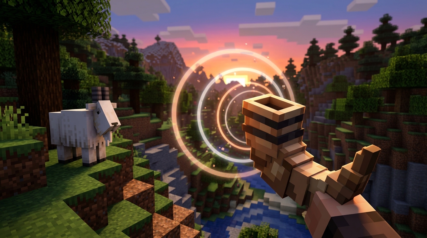 Minecraft Goat Horn Uses And Sound Guide Creative Goat Horn Uses In Minecraft