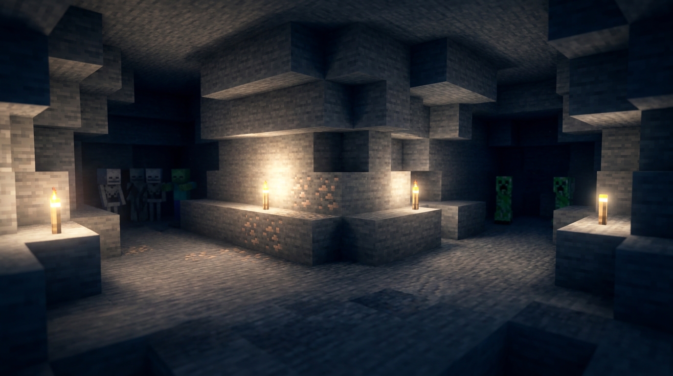 Minecraft Light Level Spawn Guide For Hostile Mobs Java And Bedrock Spawn Thresholds