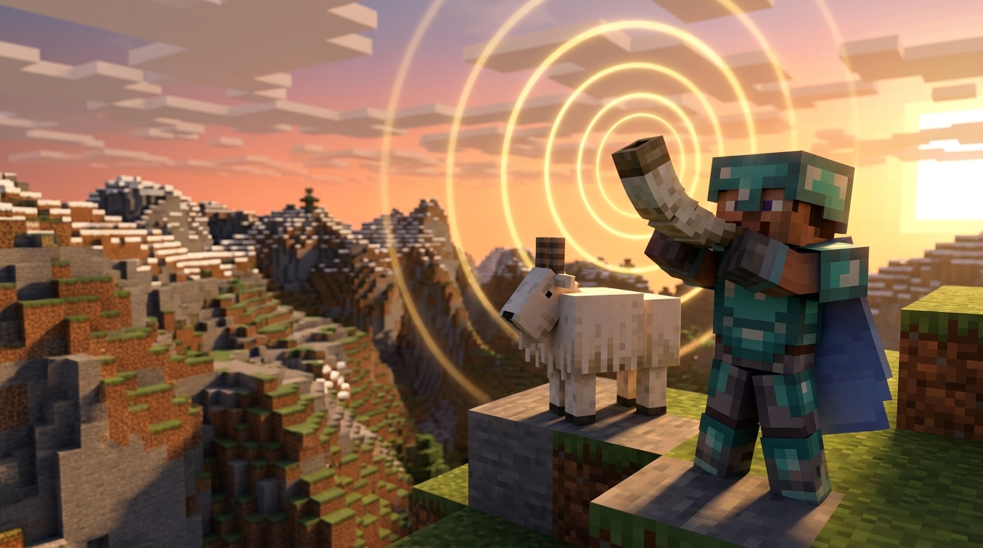 Minecraft Goat Horn Uses And Sound Guide Minecraft Goat Horn Uses Conclusion