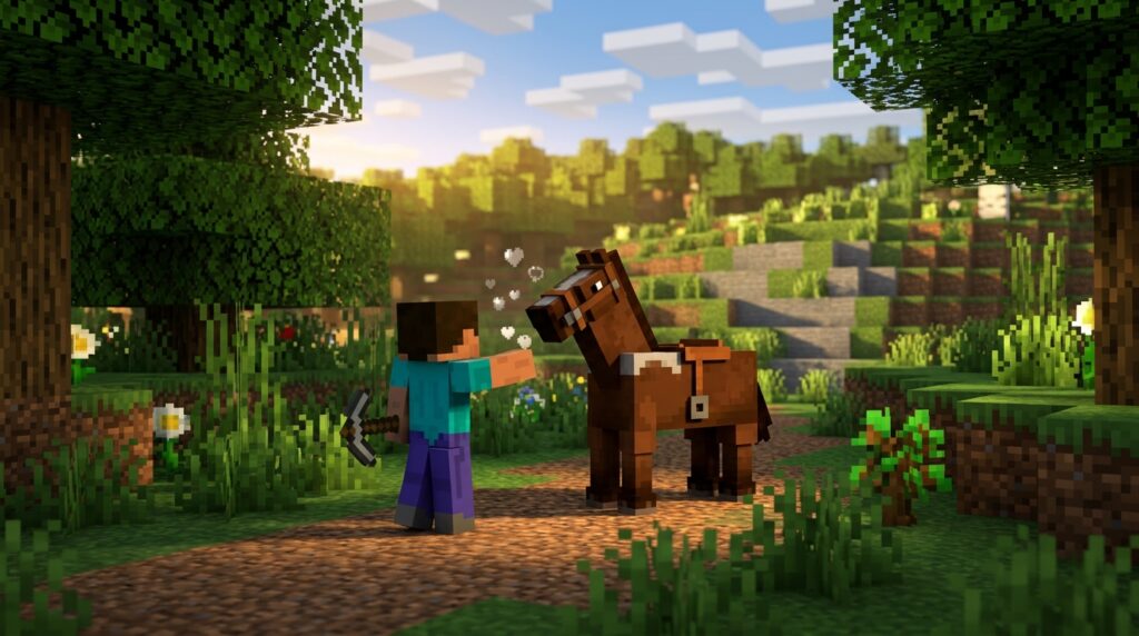 Minecraft Horse Taming Guide: Find, Tame, Equip, And Travel Faster minecraft horse taming guide find tame equip and t 1787306723314