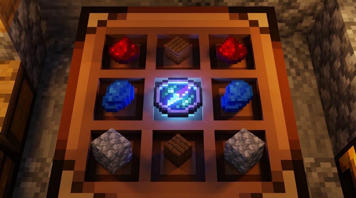 Minecraft Recovery Compass Recipe: Materials, Crafting, And Uses Recovery Compass Crafting Grid