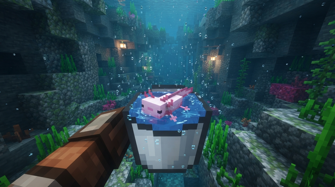 Minecraft Axolotl Bucket Guide: Find, Carry, and Release Axolotls Capture and Transport Axolotls