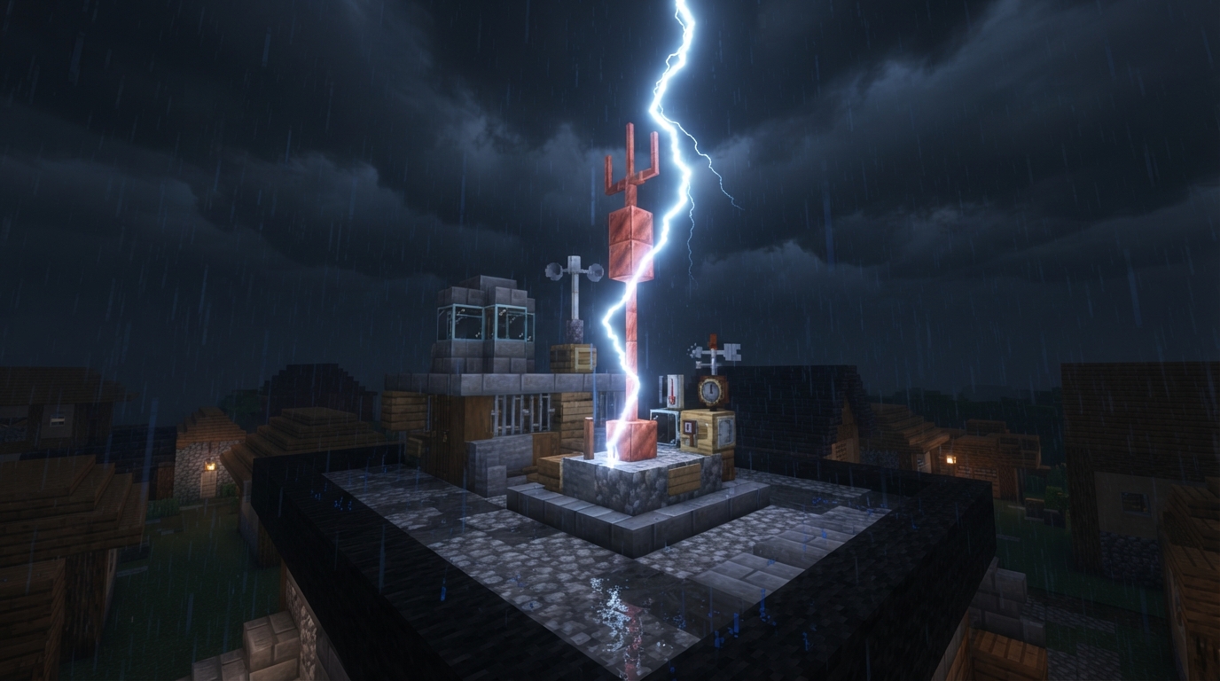 Lightning Rod Uses in Minecraft: Protection, Redstone, and More How Can You Build a Weather Station?