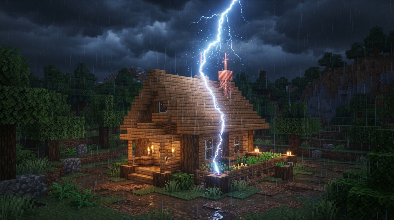 Lightning Rod Uses in Minecraft: Protection, Redstone, and More How Do You Protect Wooden Builds?