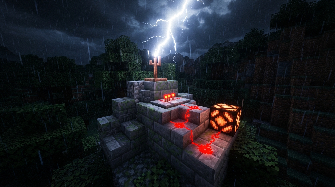 Lightning Rod Uses in Minecraft: Protection, Redstone, and More How Do You Use Rods With Redstone?