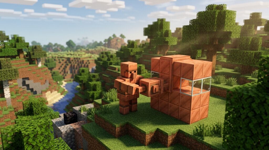 minecraft copper golem guide how to build and use 1789207500771
