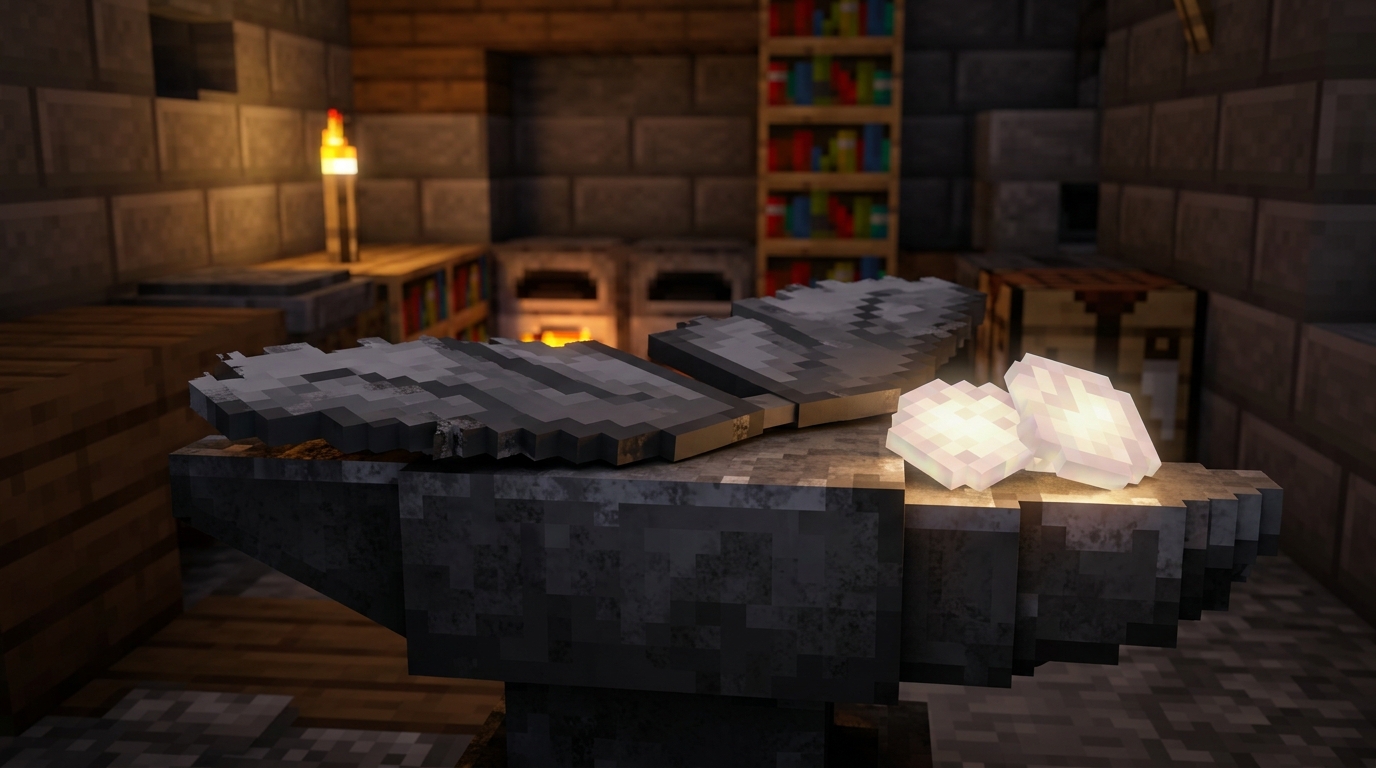 Minecraft Elytra Repair: Best Methods, Costs, And Safety Tips Phantom Membrane Anvil Repairs
