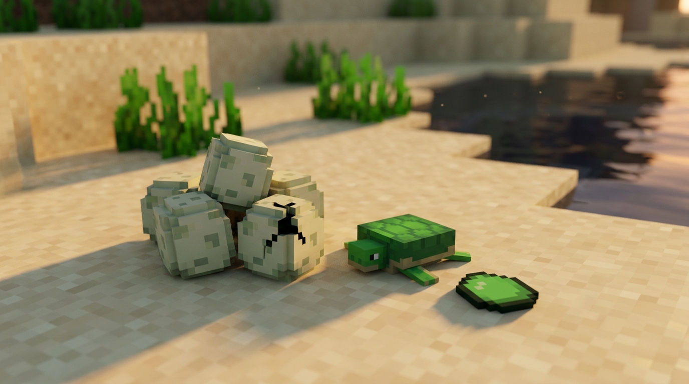 Minecraft Turtle Eggs: How To Find, Hatch, And Protect Them From Turtle Eggs To Scutes