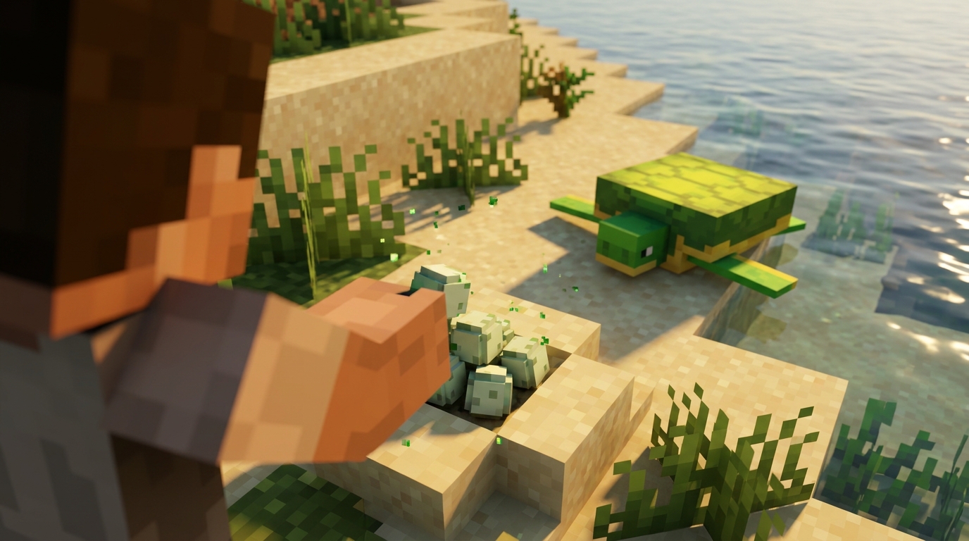 Minecraft Turtle Eggs: How To Find, Hatch, And Protect Them How Can You Collect Turtle Eggs?