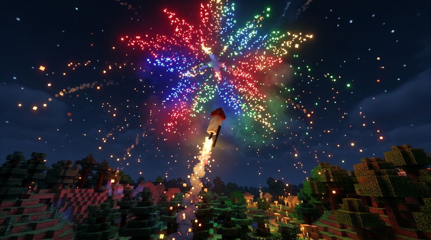 Minecraft Firework Rockets: Crafting, Flight Duration, And Uses How Do Firework Stars Change Rockets?