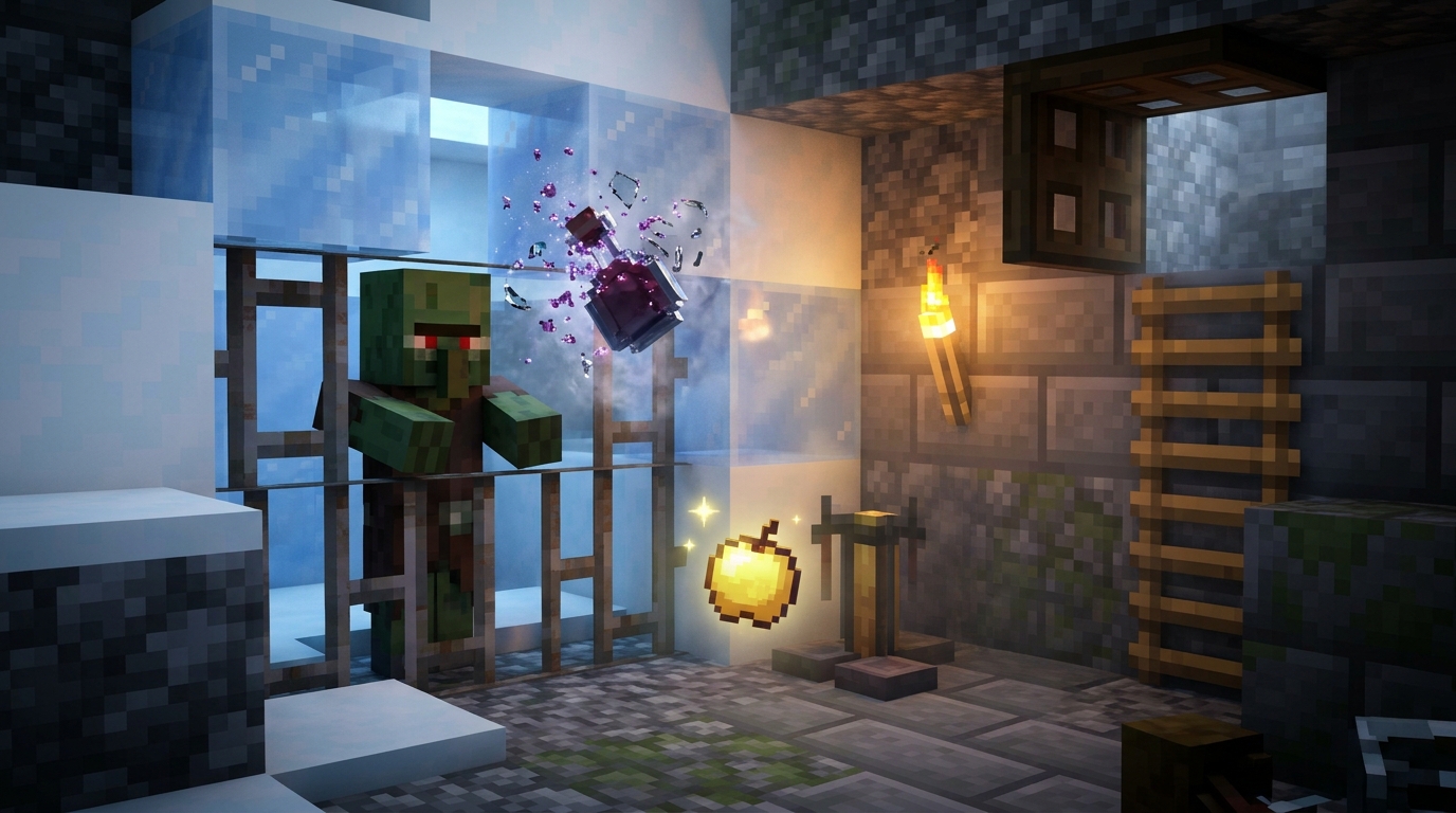 How Do You Cure a Zombie Villager in an Igloo Basement?